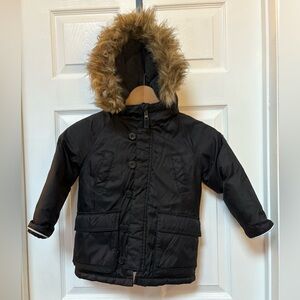 GAP Toddler Winter Coat with Faux Fur Trim